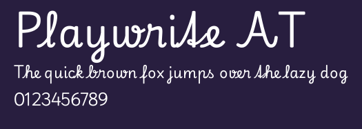 Playwrite AT Preview