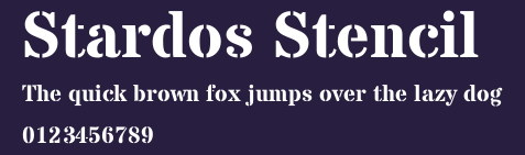 Stardos Stencil Preview