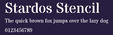 Stardos Stencil Preview