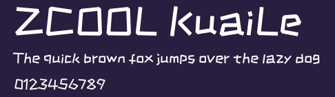ZCOOL KuaiLe Preview