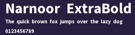 Narnoor ExtraBold Preview