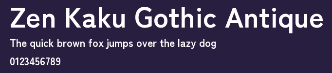 Zen Kaku Gothic Antique Preview