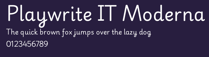 Playwrite IT Moderna Preview