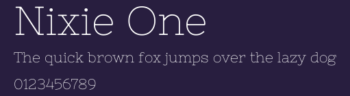 Nixie One Preview
