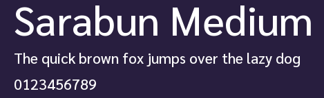 Sarabun Medium Preview