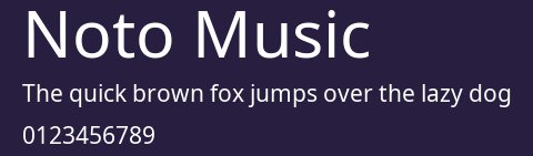 Noto Music Preview