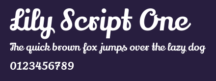 Lily Script One Preview