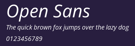 Open Sans Preview