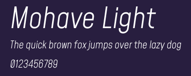 Mohave Light Preview