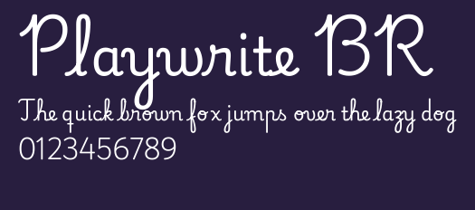 Playwrite BR Preview