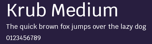 Krub Medium Preview
