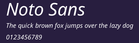 Noto Sans Preview