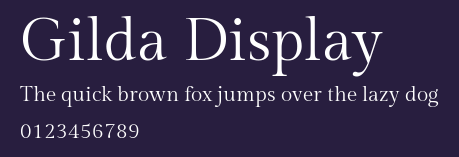 Gilda Display Preview