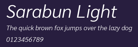 Sarabun Light Preview