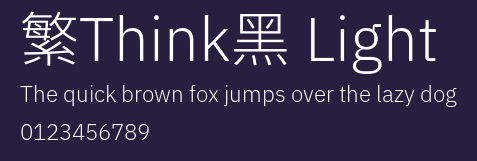 繁Think黑 Light Preview