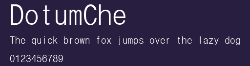 DotumChe Preview