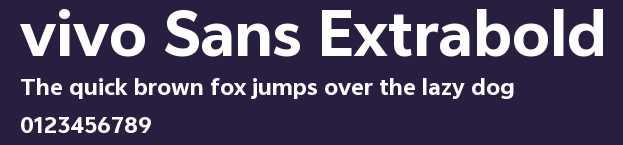 vivo Sans Extrabold Preview