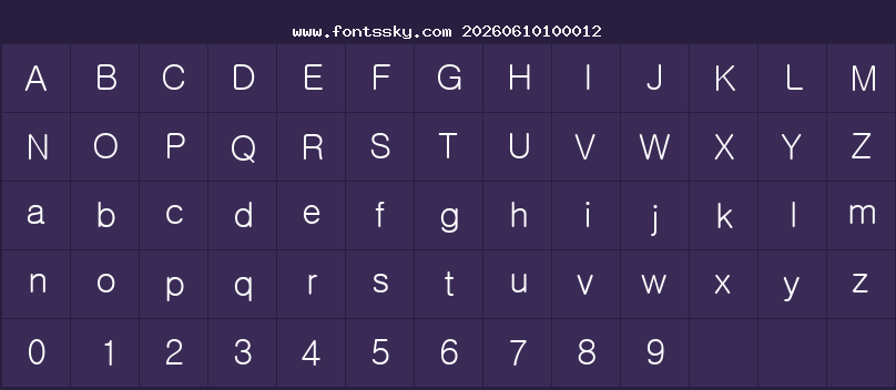 Dotum Character Map