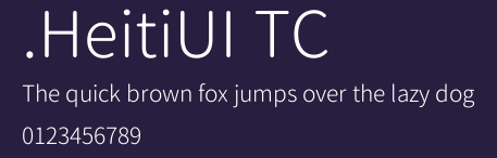 .HeitiUI TC.ttc [TrueType Collection]