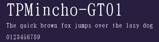 TPMincho-GT01Preview Images