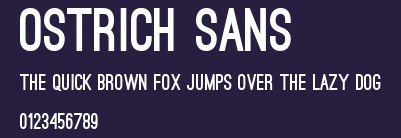 Ostrich Sans Preview