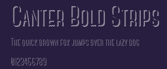 Canter Bold Strips Preview