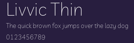 Livvic Thin Preview
