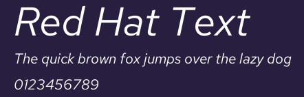 Red Hat Text Preview