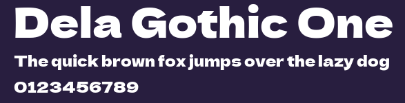 Dela Gothic One Preview