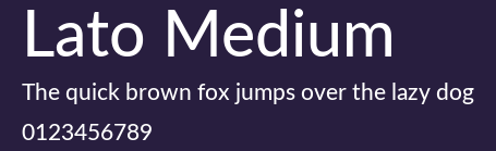 Lato Medium Preview