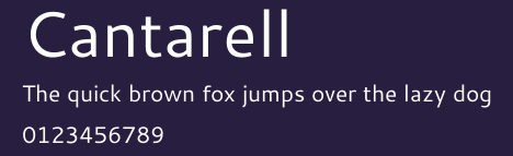 Cantarell Preview