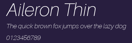 Aileron Thin Preview