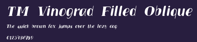 TM Vinograd Filled Oblique Preview