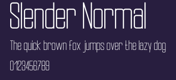 Slender Normal Preview
