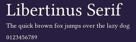 Libertinus Serif Preview