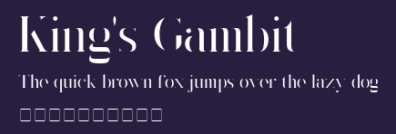King's Gambit Preview