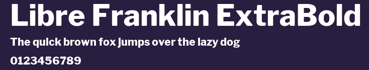 Libre Franklin ExtraBold Preview