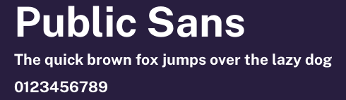 Public Sans Preview