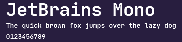 JetBrains Mono Preview