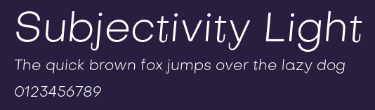 Subjectivity Light Preview