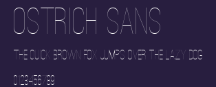 Ostrich Sans Preview