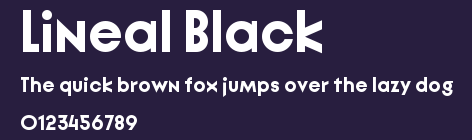 Lineal Black Preview