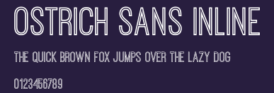 Ostrich Sans Inline Preview