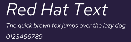 Red Hat Text Preview