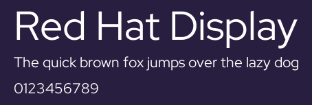 Red Hat Display Preview