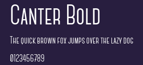 Canter Bold Preview