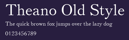 Theano Old Style Preview