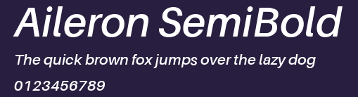 Aileron SemiBold Preview