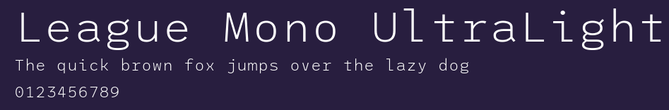 League Mono UltraLight Preview