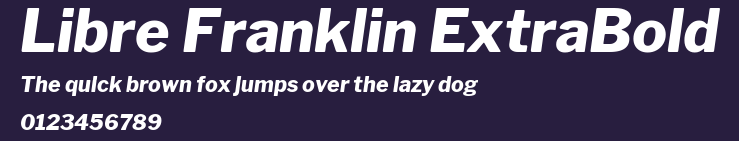 Libre Franklin ExtraBold Preview